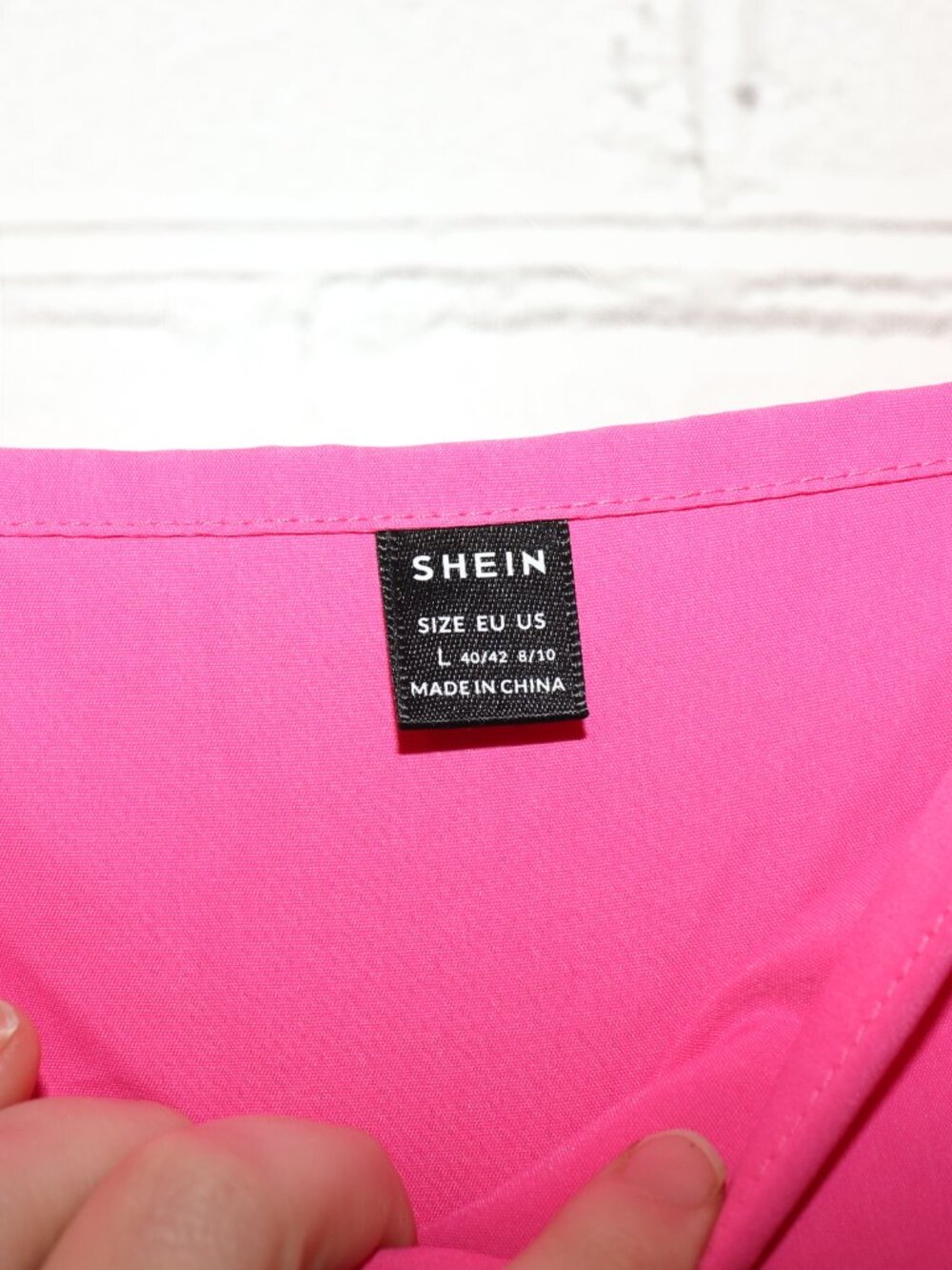 💗 SHEIN Ruffle‑Strap Pink Dress · Women’s L - Picture 3 of 4